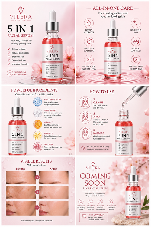 Vilera 5-in-1 Facial Serum